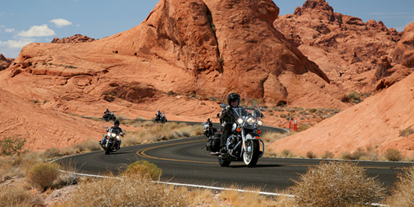 Grass canyon riding motorcycle